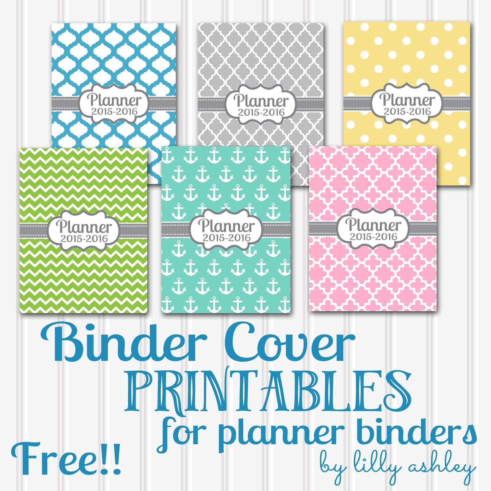 Free Printable Planner Coverssix Styles! | Planners And - Free Printable Binder Covers And Spines