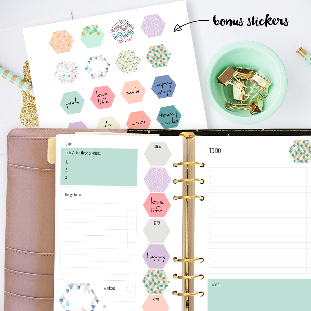 Free Printable Planner Inserts For Large Planners Plus Bonus Planner - Free Printable Planner Inserts