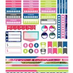 Free Printable Planner Stickers   Tropical Pop Art   Large Happy   Free Printable Planner Stickers Pdf