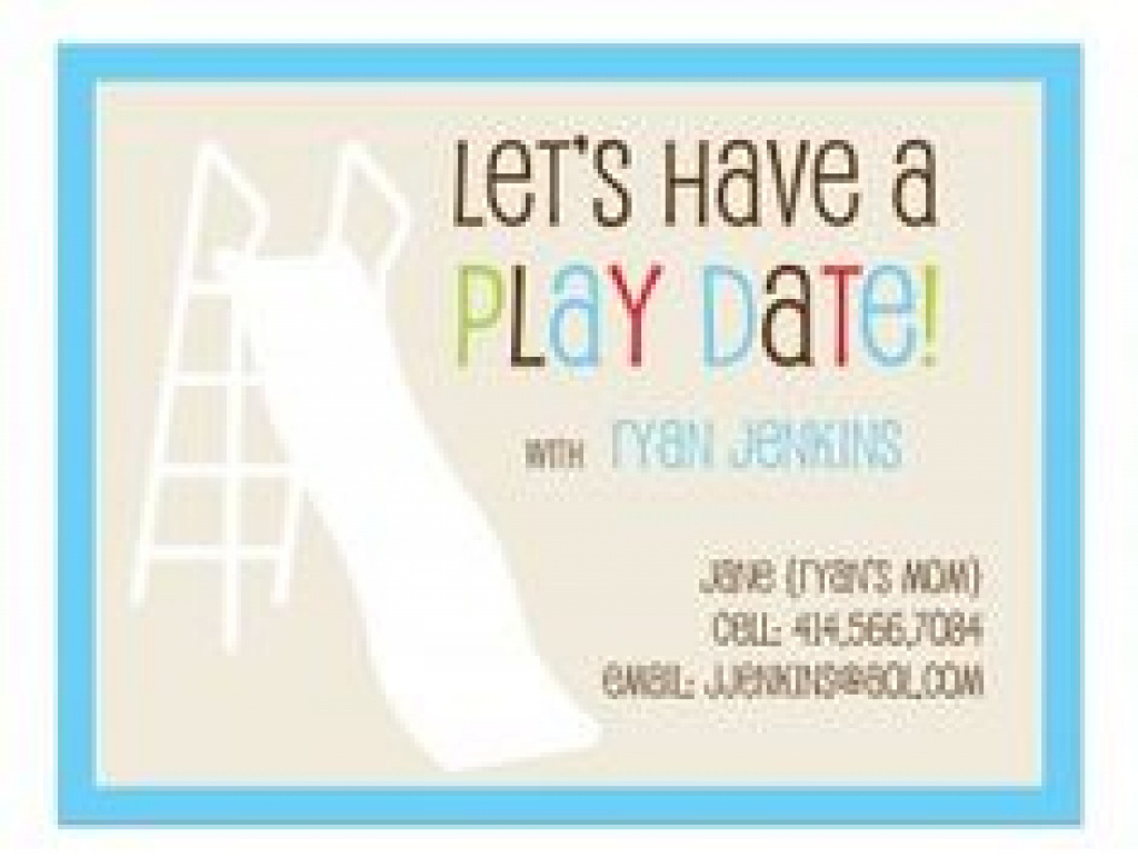Free Printable Play Date Cards | Free Printable - Free Printable Play Date Cards