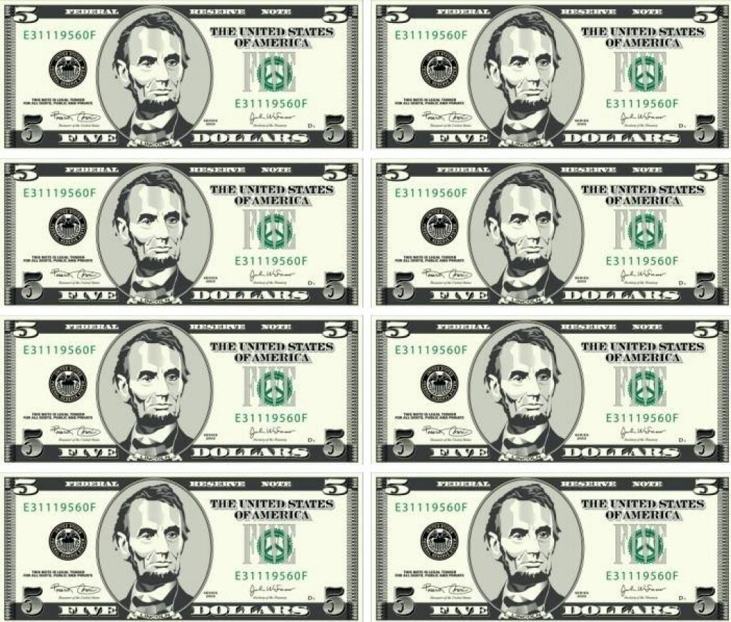 Free Printable Play Dollar Bills | Free Printable - Free Printable Play Dollar Bills