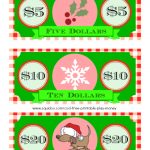 Free Printable Play Money Kids Will Love   Christmas Money Wallets Free Printable