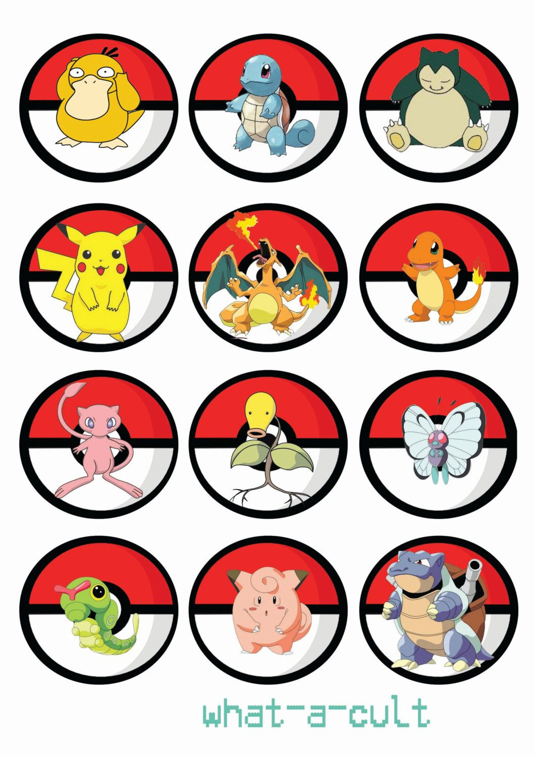 Free Printable Pokemon Cupcake Toppers | Pokemon In 2019 | Pinterest - Free Printable Pokemon Pictures