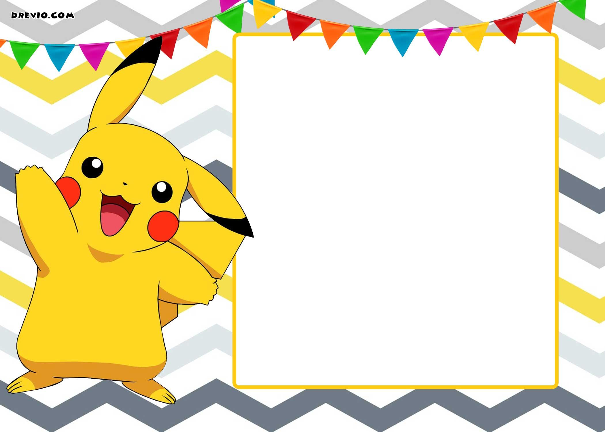 Free Printable Pokemon Invitation Templates | Free Printable - Free Printable Pokemon Birthday Invitations
