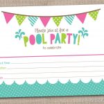 Free Printable Pool Party Birthday Invitations | Party Invitations   Free Printable Pool Party Birthday Invitations