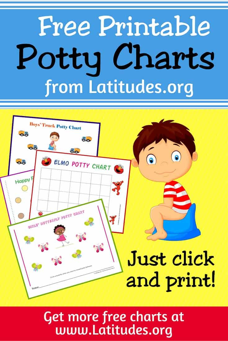 Free Printable Potty Training Charts For Boys And Girls | Acn Latitudes - Free Printable Potty Training Charts