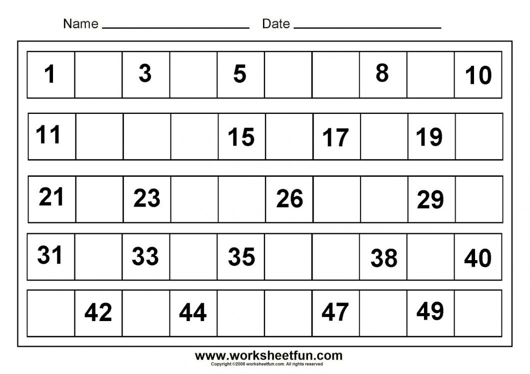 Free Printable Pre K Math Worksheets – With Maths Ks2 Also Preschool - Free Printable Preschool Math Worksheets