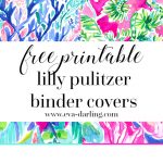Free Printable Preppy Lilly Pulitzer Binder Covers   Free Printable Customizable Binder Covers