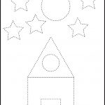 Free Printable Preschool Worksheets   This One Is Trace The Shapes   Free Printable Preschool Worksheets