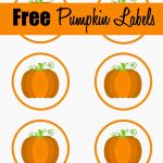 Free Printable Pumpkin Labels/cupcake Toppers | Craft Ideas/diy   Free Printable Pumpkin Gift Tags