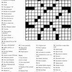Free Printable Puzzles Or Newspaper Printable Crossword Puzzles   Free Printable Crossword Puzzles For Adults