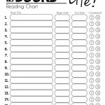 Free Printable Reading Chart  Great For Summer. Lots Of Colors To   Free Printable Reading Logs For Children