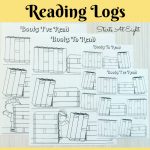 Free Printable Reading Logs ~ Full Sized Or Adjustable For Your   Free Printable Pre K Reading Books