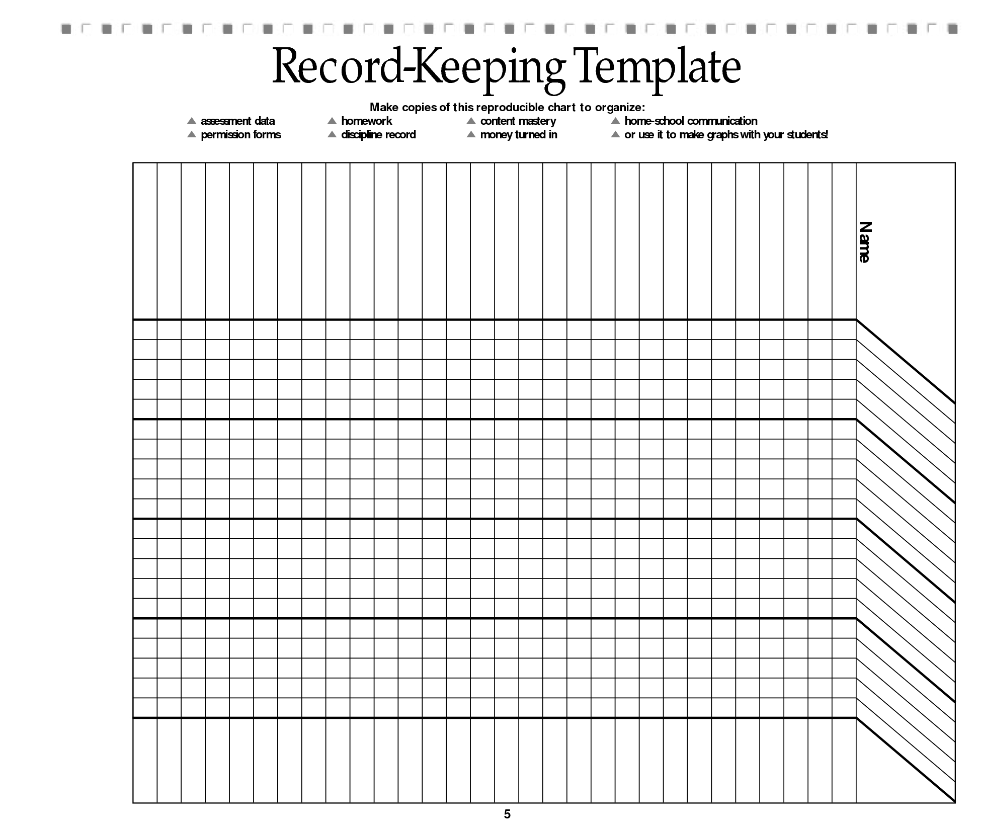 Free Printable Record Keeping Forms | Back To School | Pinterest - Free Printable Grade Sheet