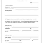 Free Printable Rv Bill Of Sale Form Form (Generic)   Free Printable Generic Bill Of Sale