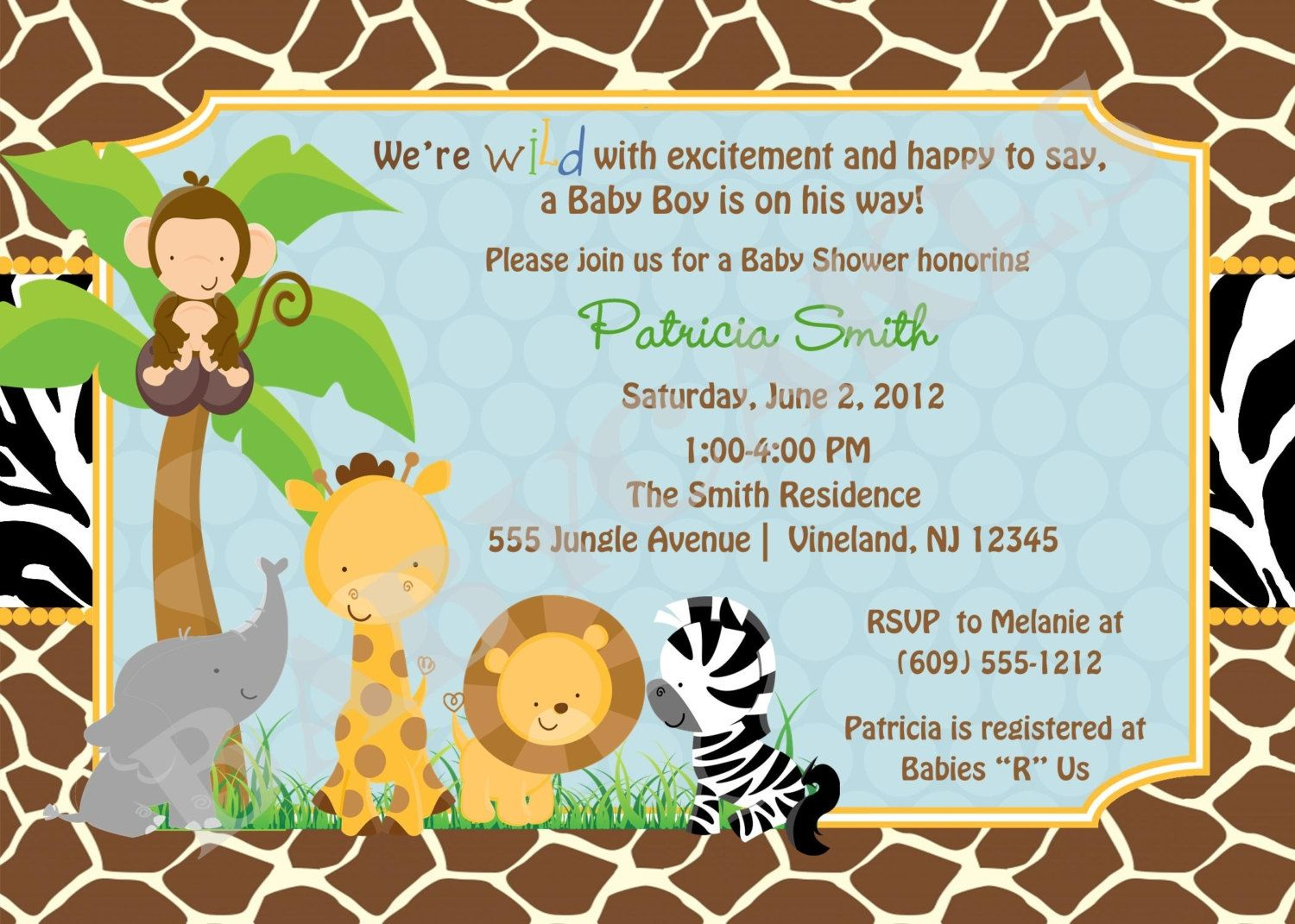 Free Printable Safari Baby Shower Invitations Safari Ba Shower - Create Your Own Baby Shower Invitations Free Printable