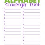 Free Printable Scavenger Hunt | Alphabet Scavenger Hunt | Best   Free Printable Scavenger Hunt