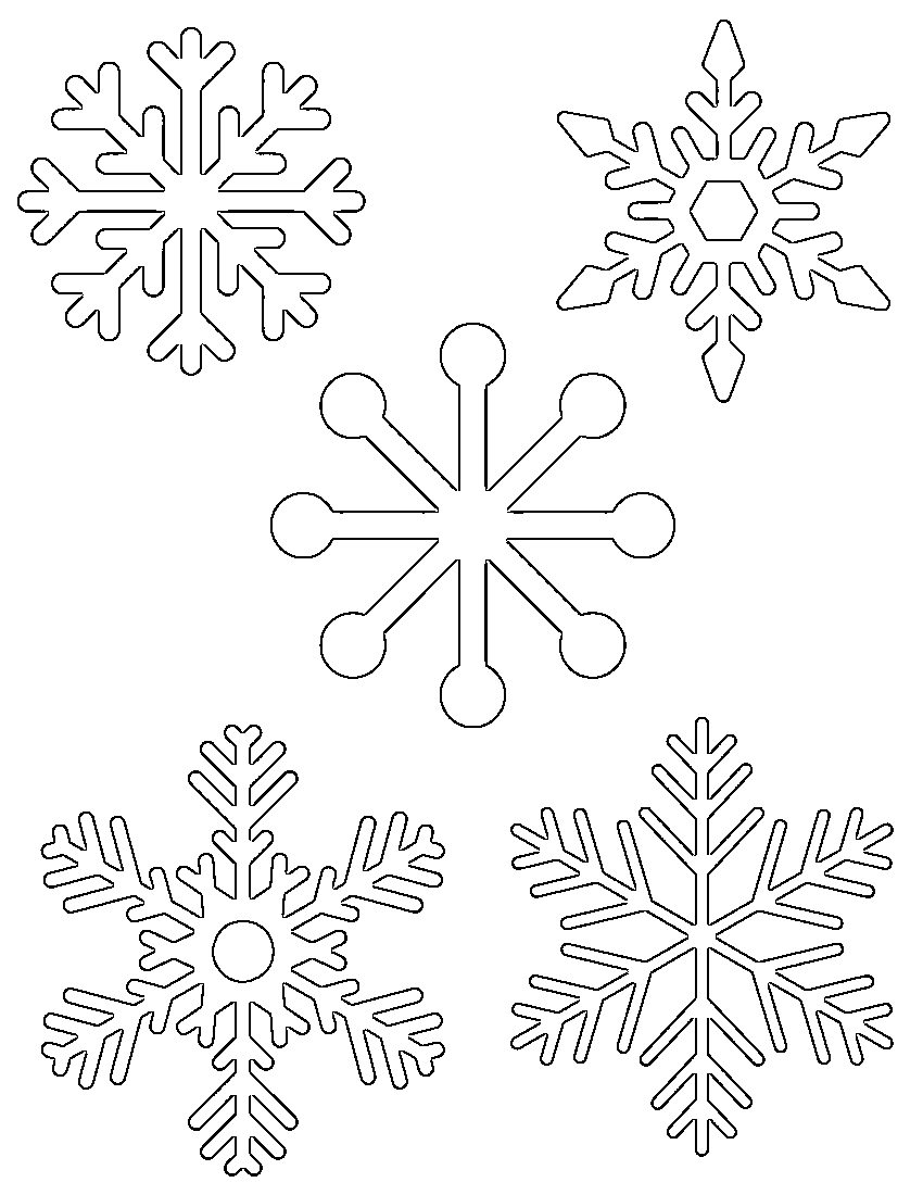 Free Printable Snowflake Templates – Large &amp;amp; Small Stencil Patterns - Free Printable Stencil Patterns