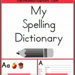 Free #printable #spelling #dictionaries   The Measured Mom021   The   My Spelling Dictionary Printable Free