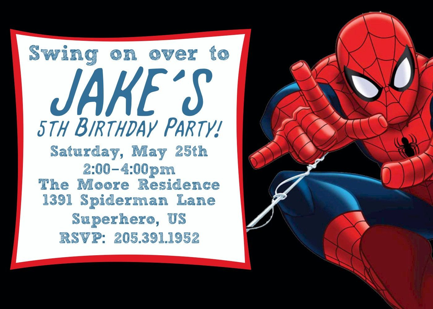 Free Printable Spiderman Birthday Invitation Templates | Spiderman - Free Printable Spiderman Pictures
