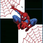 Free Printable Spiderman Party Invitations On Www.thepartywebsite   Free Printable Spiderman Pictures