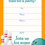 Free Printable Sports Birthday Party Invitations Templates | Party   Free Printable Bowling Ball Template