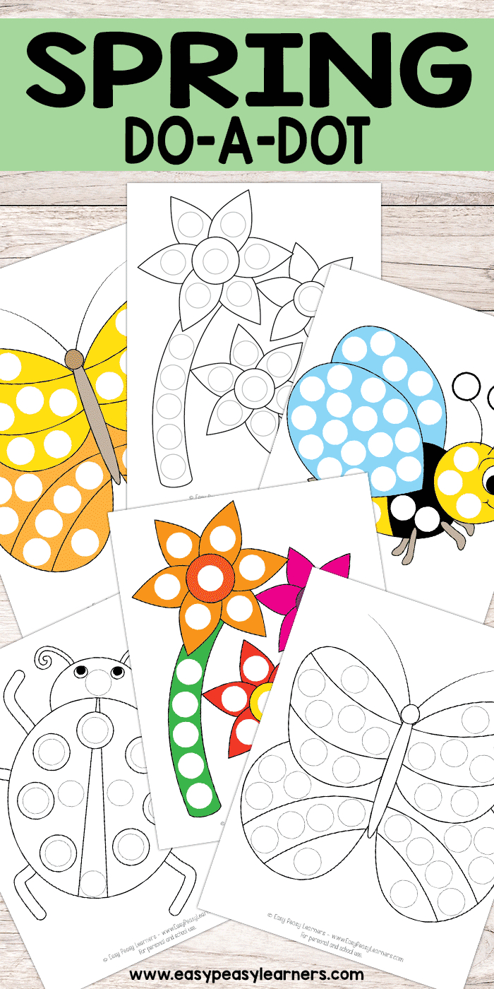 Free Printable Spring Do A Dot Pages | Crafts &amp;amp; Activities For Kids - Do A Dot Art Pages Free Printable