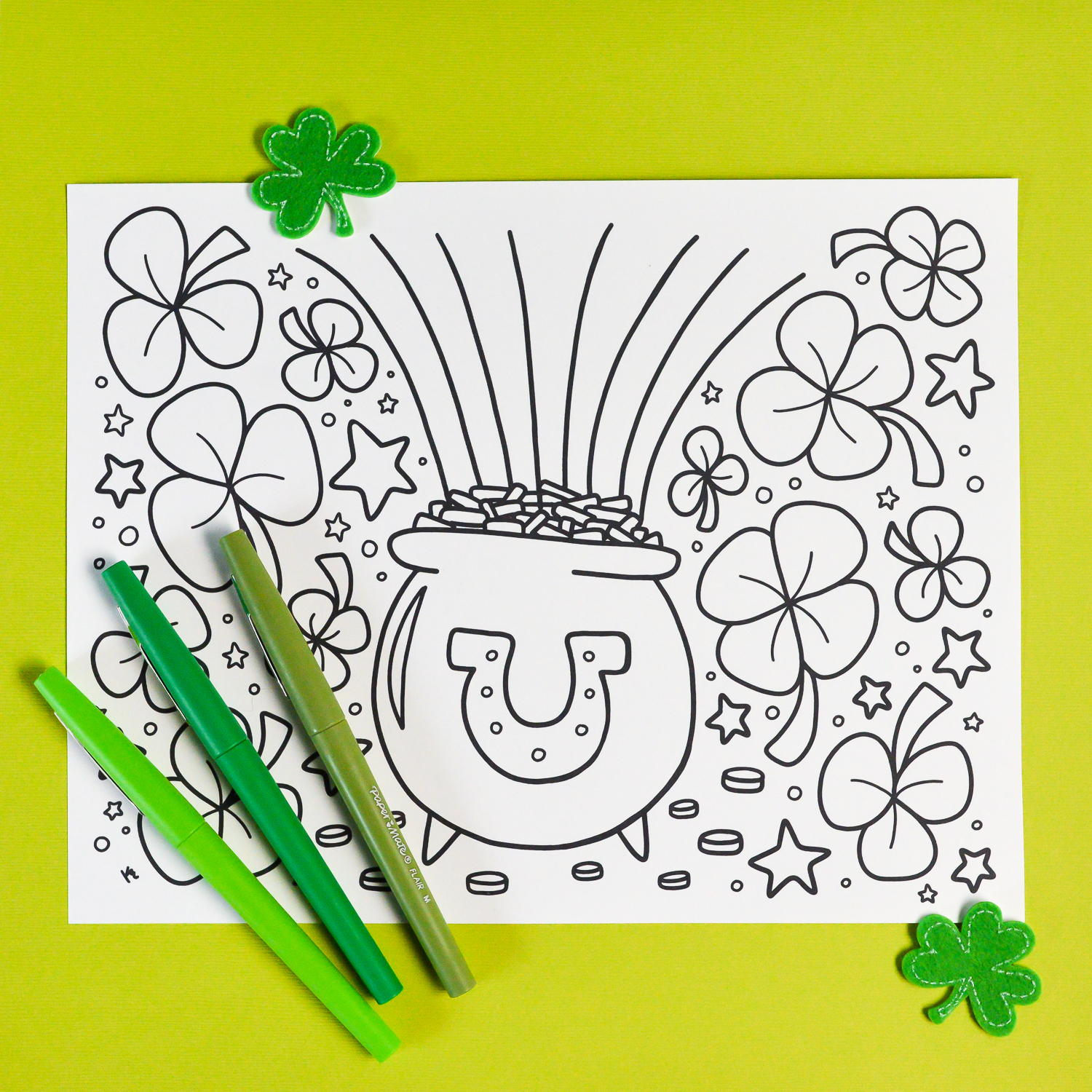 Free Printable St. Patrick&amp;#039;s Day Coloring Page - Hey, Let&amp;#039;s Make Stuff - Free Printable Saint Patrick Coloring Pages
