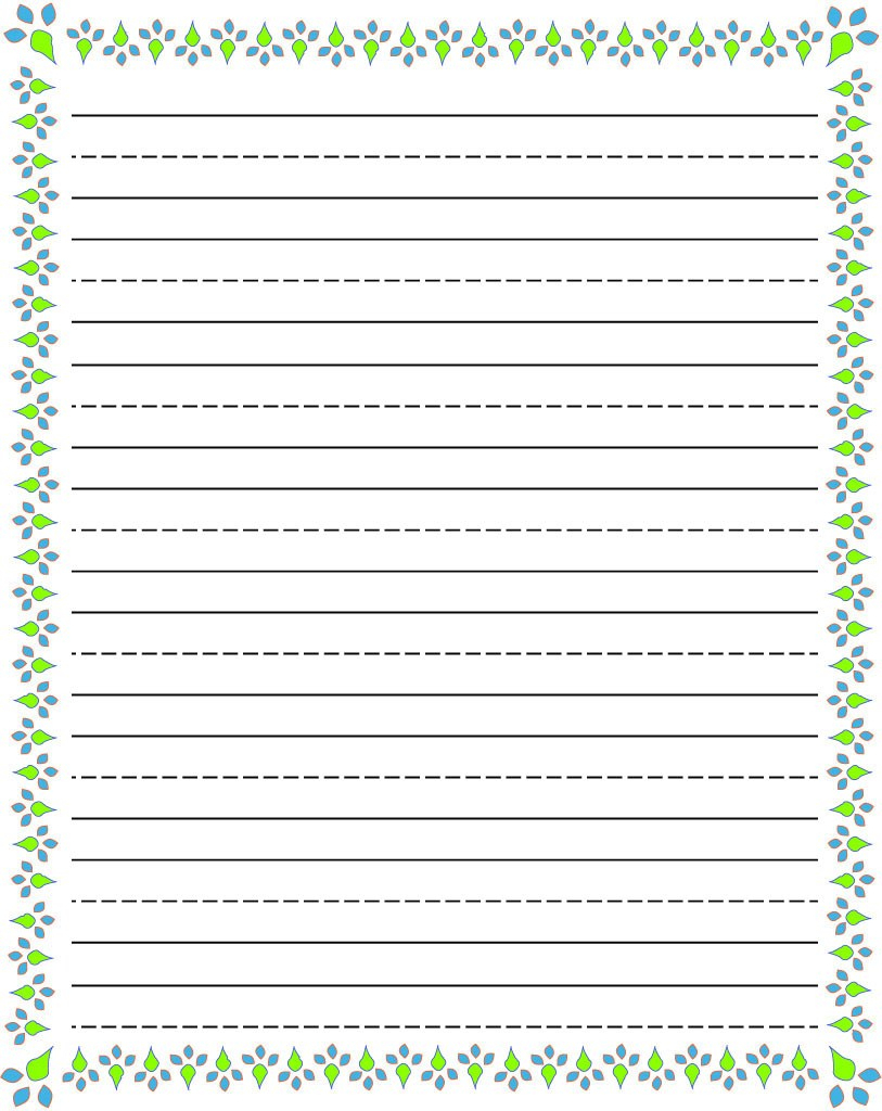 Free Printable Stationery For Kids Free Lined Kids Writing Paper - Free Printable Stationery