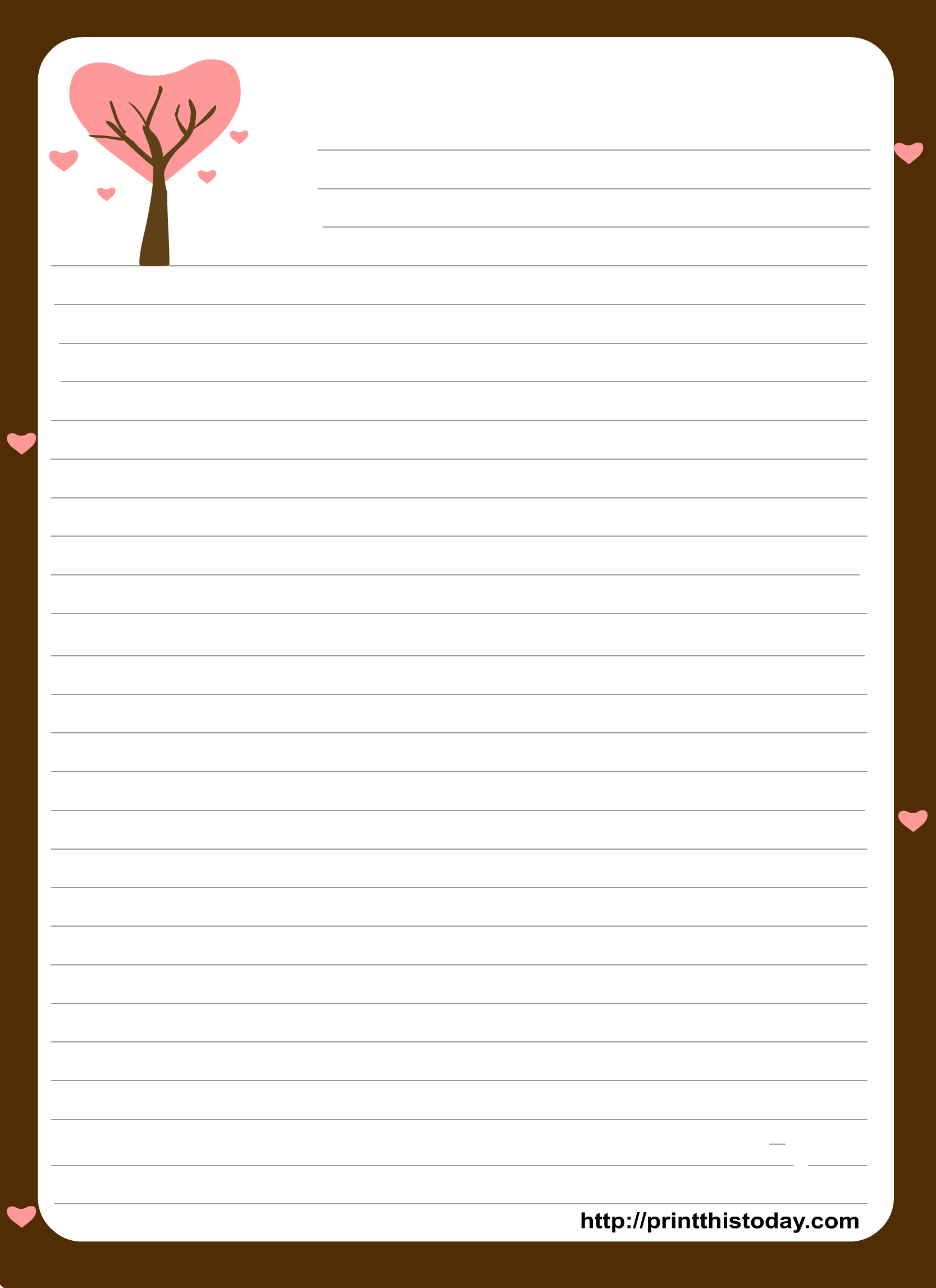 Free Printable Stationary Borders Free Printable
