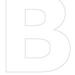 Free Printable Stencil Letters   The Letter "b" | Crafts | Pinterest   Free Printable Large Uppercase Alphabet Letters