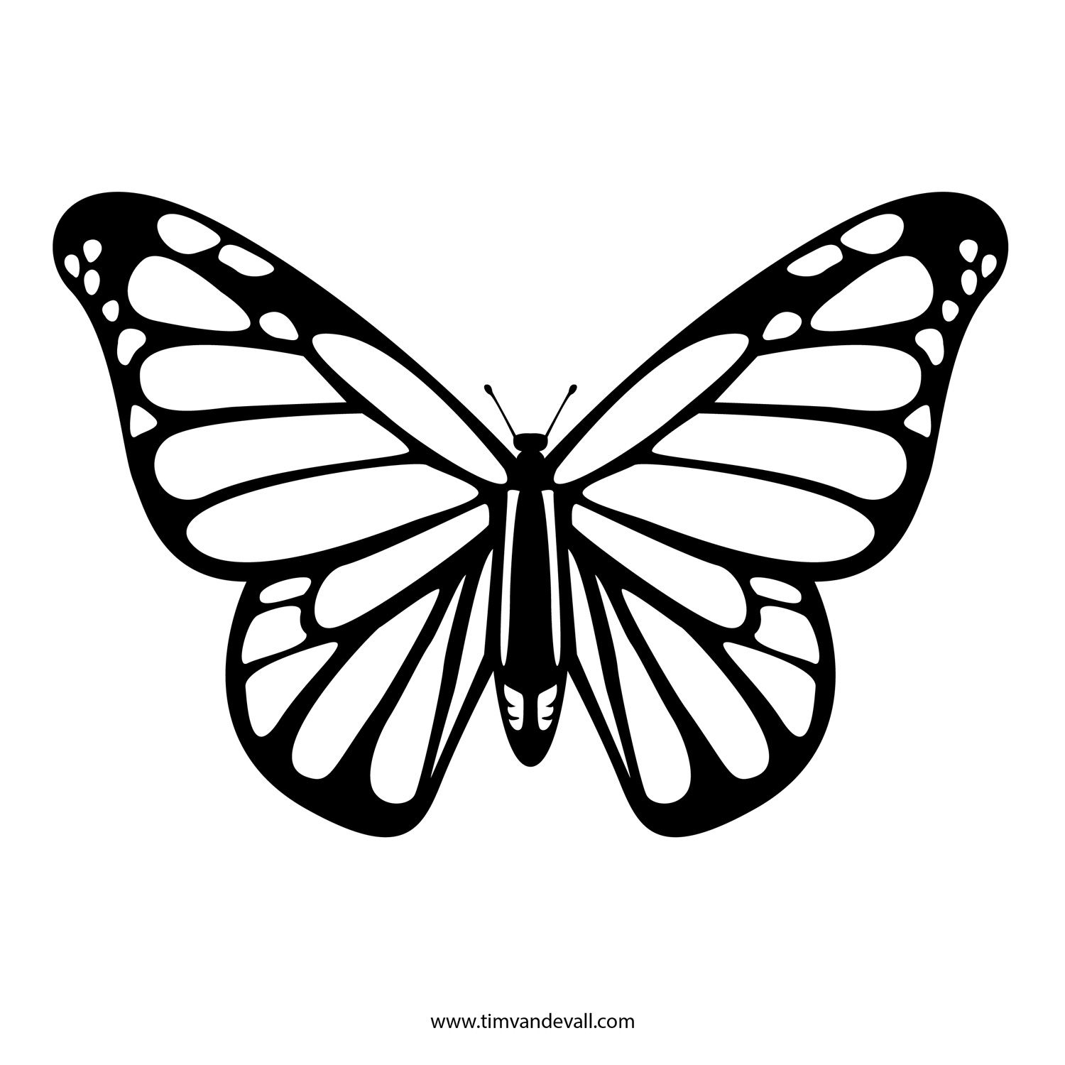 Free Printable Stencils In Lots Of Different Categories. Lots Of - Free Printable Butterfly Cutouts