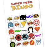 Free Printable Super Hero Bingo Party   Superhero Name Tags Free Printable