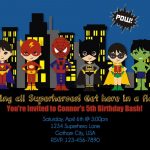 Free Printable Superhero Birthday Invitation Templates Create Your   Free Printable Superhero Birthday Invitation Templates