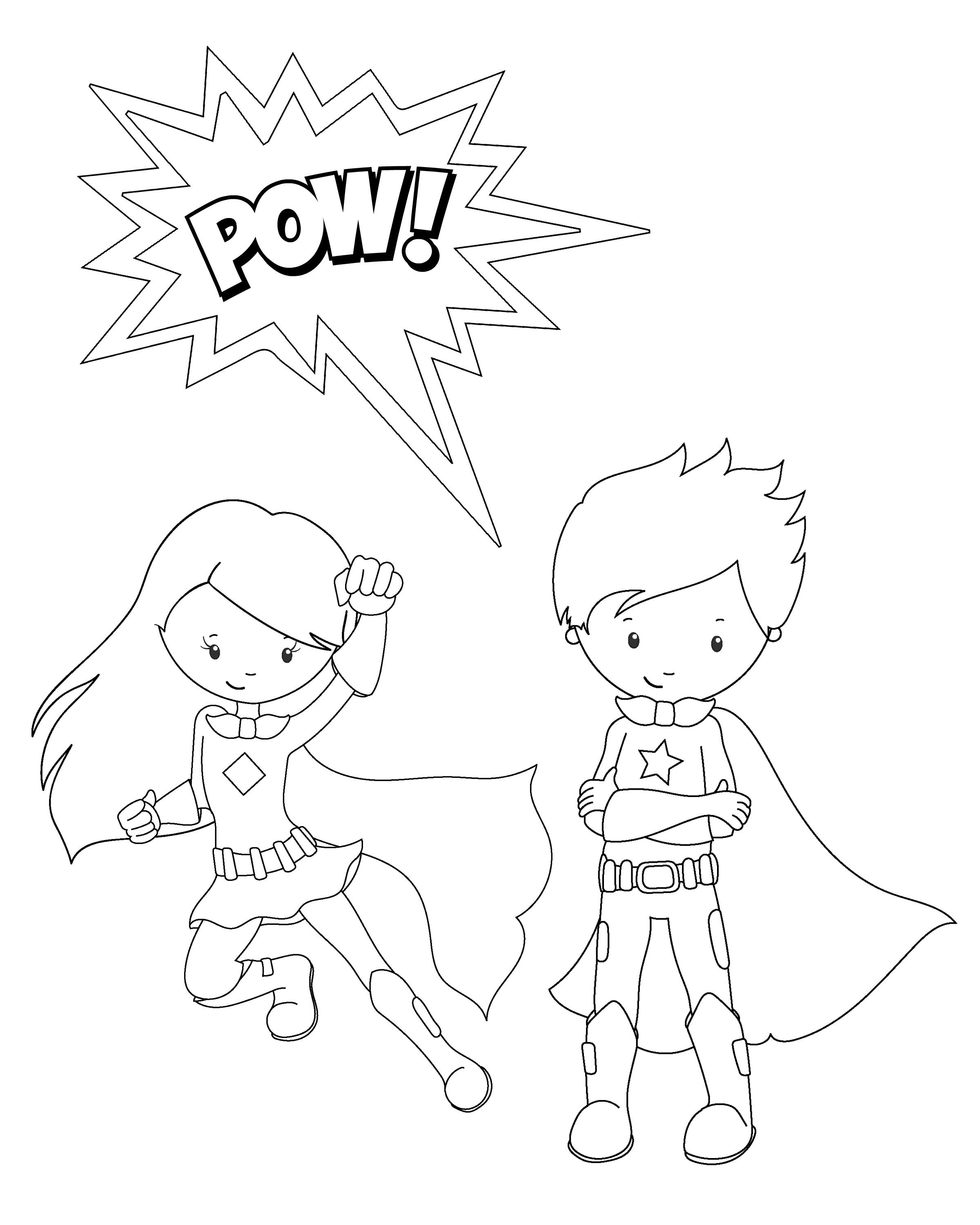 Free Printable Superhero Coloring Sheets For Kids | Summer Camp - Free Printable Superhero Coloring Pages