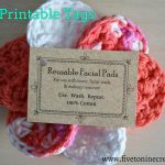 Free Printable Tags For Face Scrubby Pads. Comes With Free Crochet   Free Printable Dishcloth Wrappers