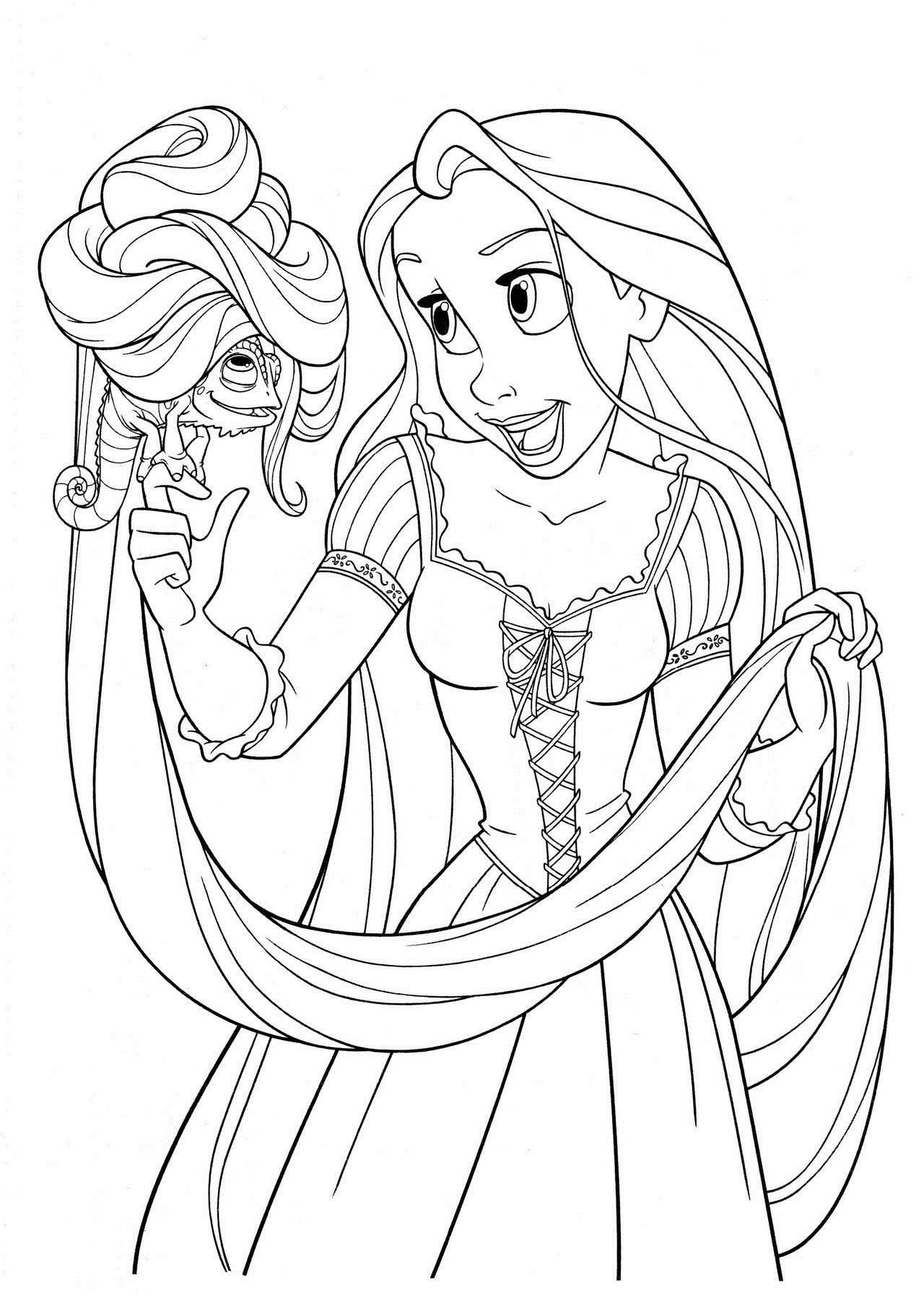 Free Printable Tangled Coloring Pages For Kids | Party Time - Free Printable Tangled