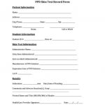 Free Printable Tb Test Form | Free Printable   Free Printable Tb Test Form