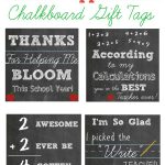Free Printable Teacher Appreciation Chalkboard Gift Tags   Free Printable Tags For Teacher Appreciation
