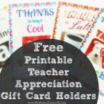 Free Printable Teacher Appreciation Gift Card Holders   Free Teacher Appreciation Week Printable Cards