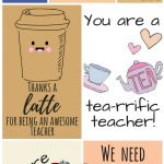 Free Printable Teacher Appreciation Thank You Cards | ✽ Back To   Free Printable Customizable Gift Tags