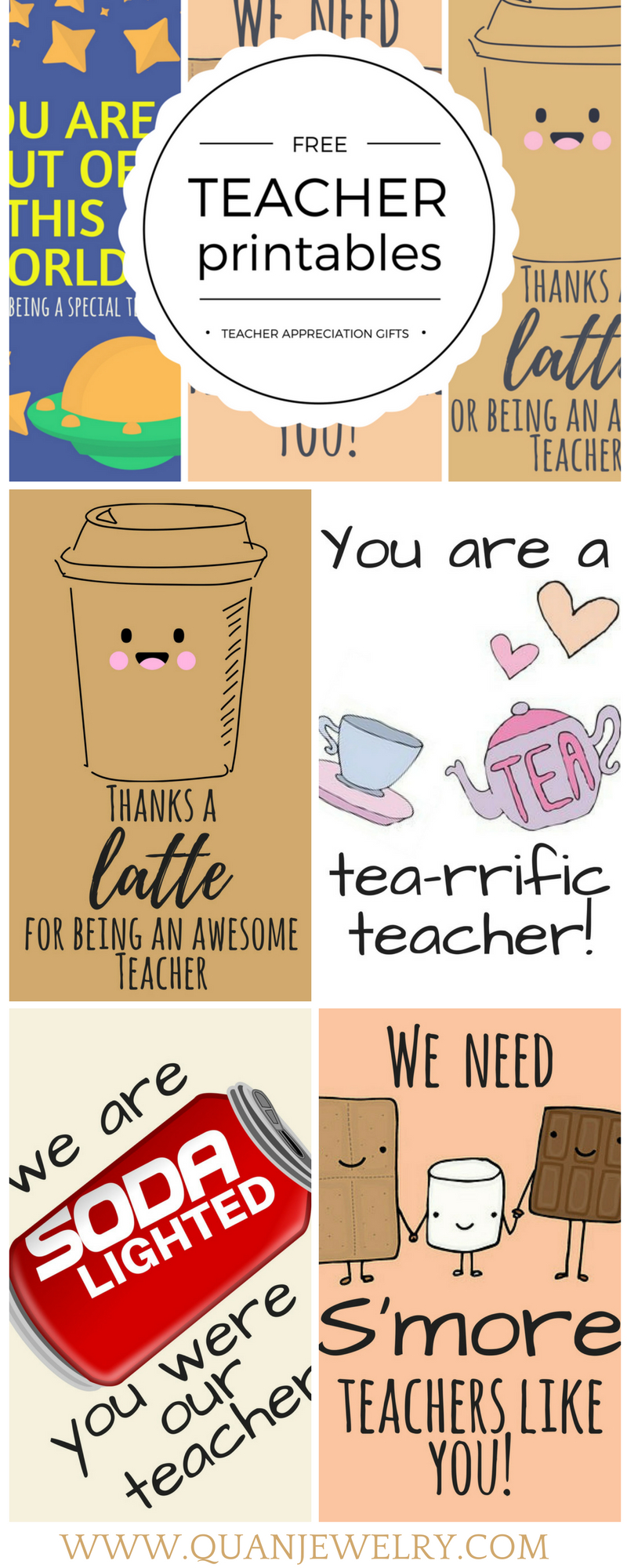 Free Printable Teacher Appreciation Thank You Cards | Teacher Gift - Free Teacher Appreciation Week Printable Cards