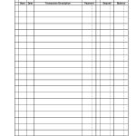 Free Printable Template Chores | Free Printable Check Register   Free Printable Check Register With Running Balance