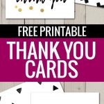 Free Printable Thank You Cards | Freebies | Pinterest | Printable   Free Printable Business Card Templates For Teachers