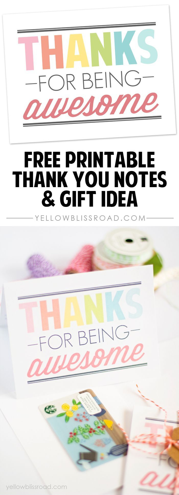 Free Printable Thank You Notes | Best Of Pinterest | Pinterest - Free Printable Volunteer Thank You Cards