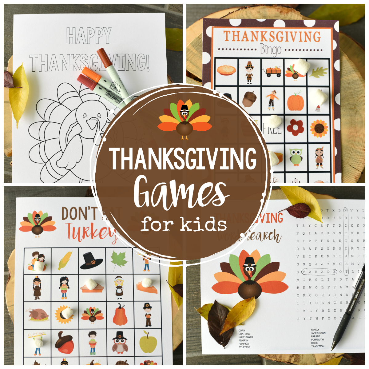Free Printable Thanksgiving Games For Kids – Fun-Squared - Free Printable Thanksgiving Games For Adults