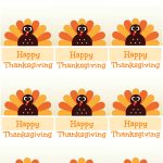 Free Printable Thanksgiving Place Cards    Also Great For Cupcake   Free Printable Thanksgiving Treat Bag Toppers