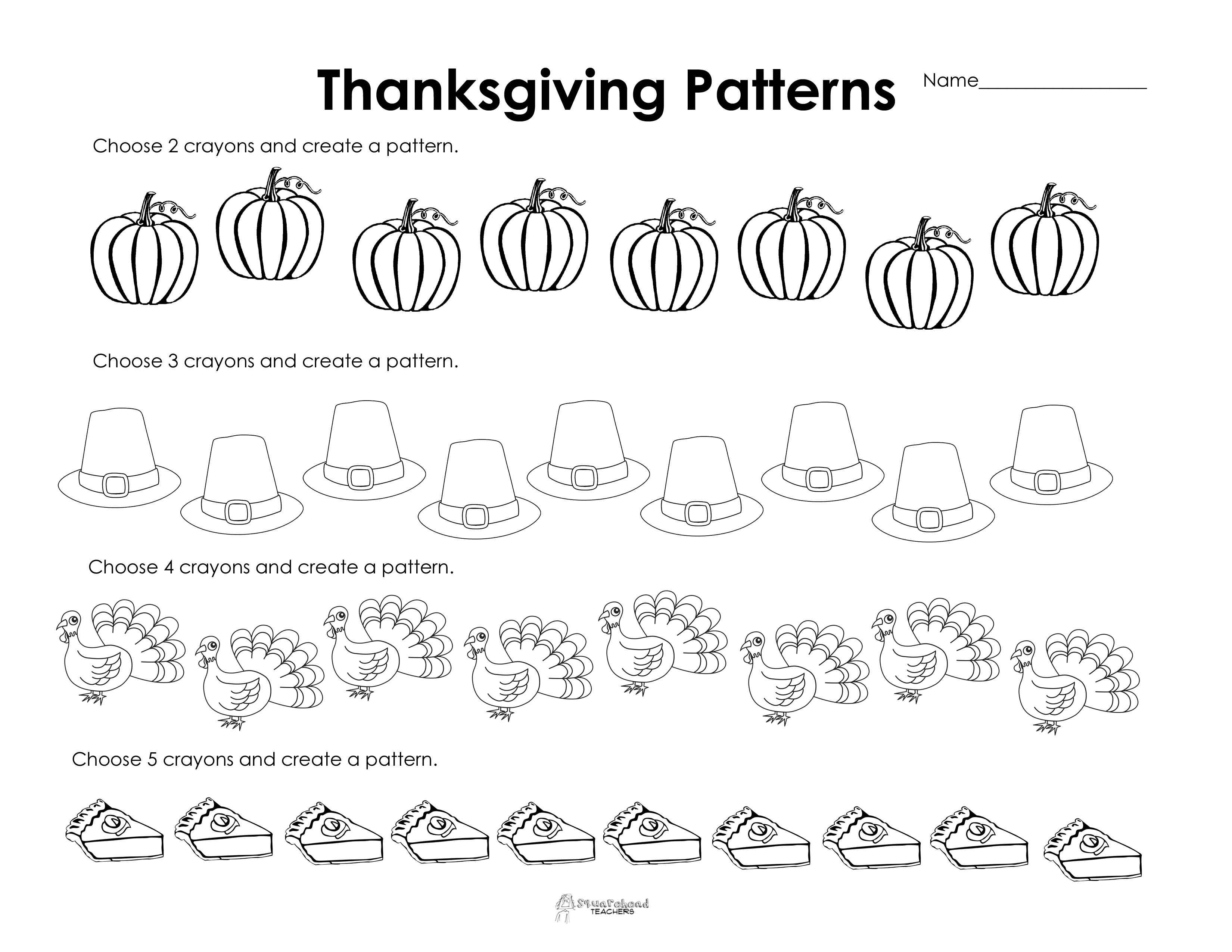 Free Printable Thanksgiving Worksheets For Preschoolers - 8.13 - Free Printable Thanksgiving Worksheets
