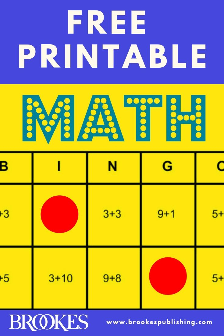 Free Printable: These Math Bingo Cards Can Help You Teach All Kids - Math Bingo Free Printable