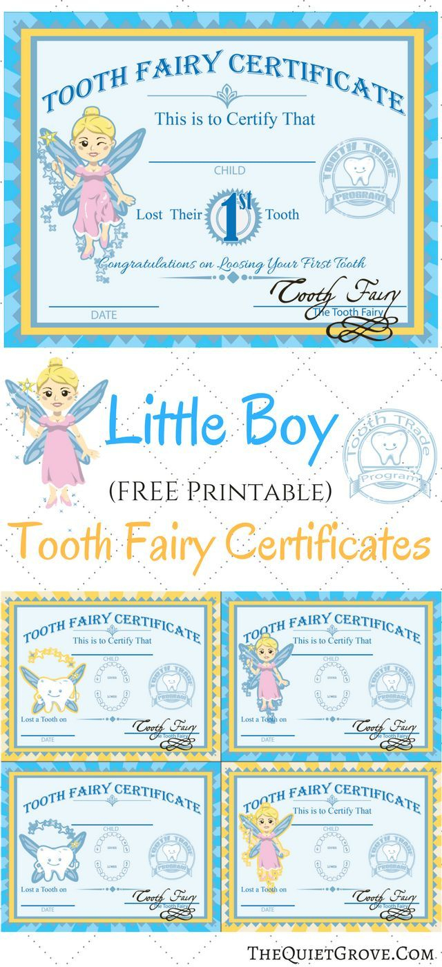 Free Printable Tooth Fairy Certificates | Fabnfree // Freebie Group - Free Printable Tooth Fairy Pictures